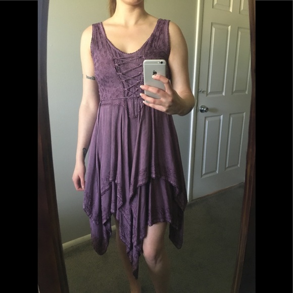 Boho Lilac/ purple Dress - Picture 3 of 4